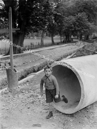 PLAYING IN THE WATER PIPE